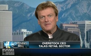 Overstock.com's Patrick Byrne speaking on Fox Business.