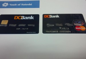Vault of Satoshi credit and debit card mockups.
