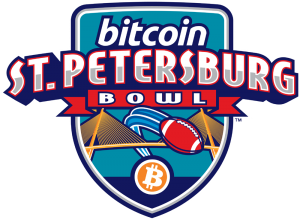 Bitcoin St. Petersburg Bowl logo.
