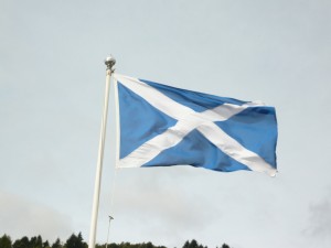 Flag of Scotland. Image source: https://www.flickr.com/photos/36270977@N08/